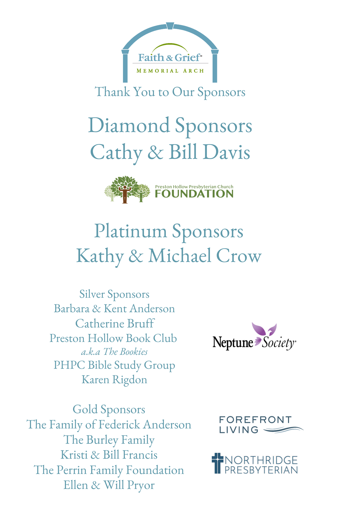 2023 Arch sponsor names 24 × 36 (11 x 17 in)